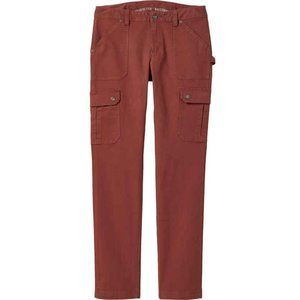 TALL 35” Dark Red Duluth Trading Co. Slim Leg Cargo Pants for Tall Women